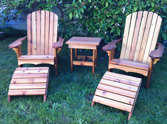 western cedar adirondack chair