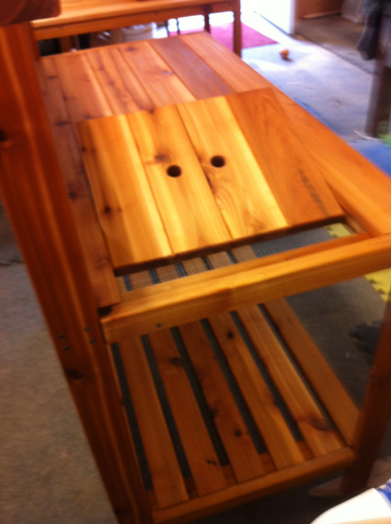 handmade potter's bench variation 2